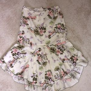 Ruffly strapless Dress M